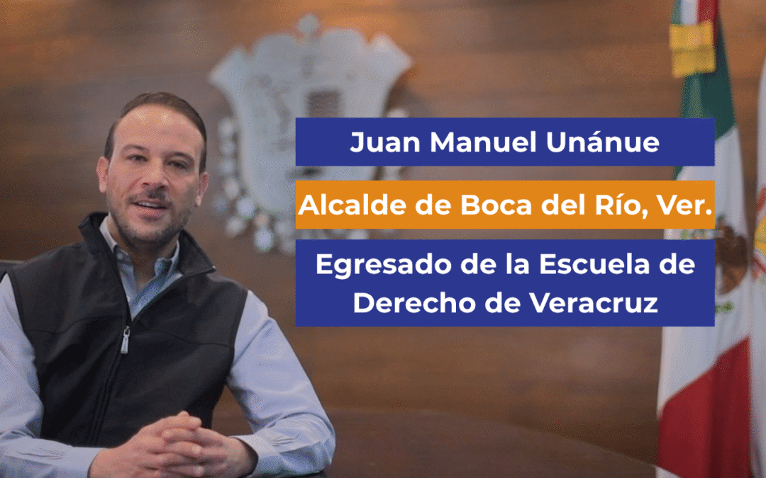 Juan Manuel Unánue felicita a la Escuela de Derecho de Veracruz, su Alma Mater
